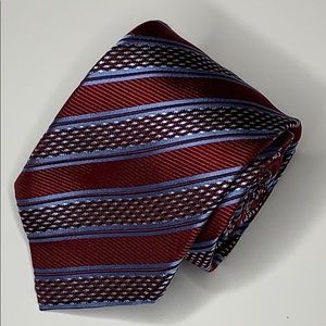 Ermenegildo Zegna “Made In Italy” Striped Silk Tie